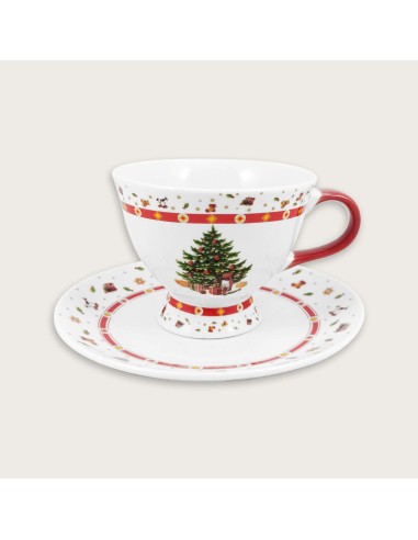 TAZZA CAFFE' C/PIATTO DEC/ALBERO