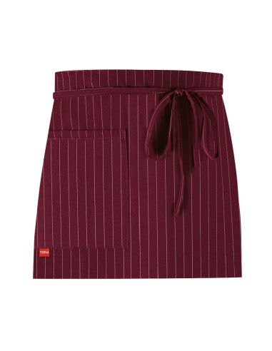 GREMBIULE DAKOTA UNISEX  GESSATO-BORDEAUX H.35 L.90