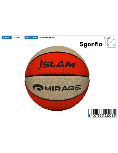 PALLONE BASKET 7 SLAM MIRAGE