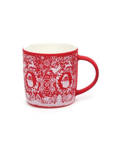 MUG IN PORCELLANA FLOCCATA 390 ml diam. 8,6xH. 9,2 cm