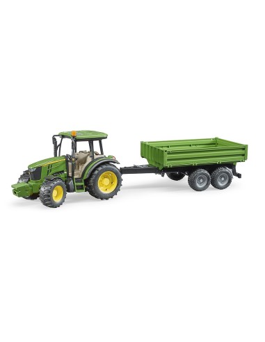 BRUDER JOHN DEERE TRATTORE C/RIMORCHIO