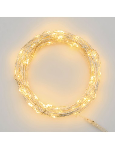 CATENA 140 MICRO LED BIANCO C. BATTERIA