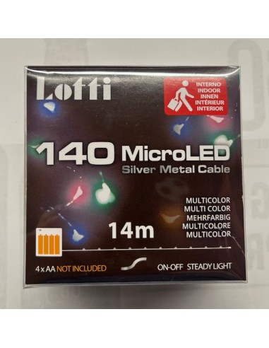 CATENA 140 MICRO LED MULTI C. BATTERIA