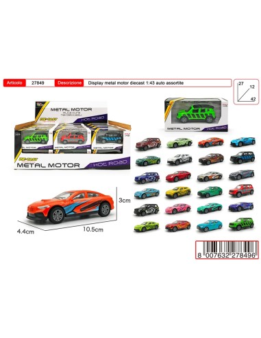 DISPLAY METAL MOTOR AUTO ASSORTITE