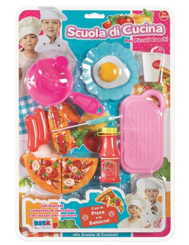 SET SCUOLA DI CUCINA PIZZA E SALSICCIA BLISTER