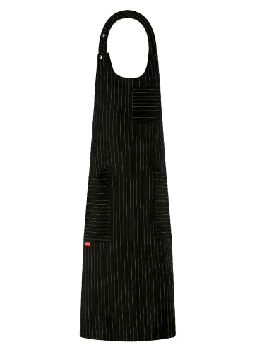 GREMBIULE BISTROT UNISEX GESSATO NERO TG UNICA