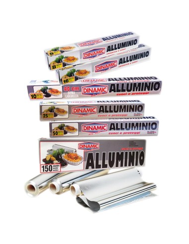 ROTOLO CARTA ALLUMINIO 150 MT DINAMIC