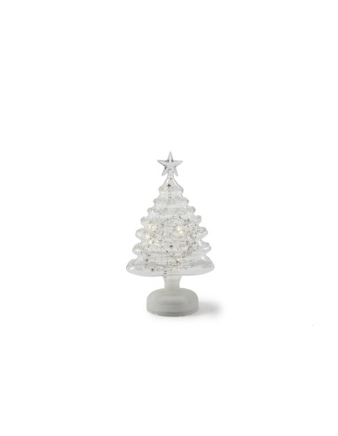 ALBERO PERLINE 15X9X26CM VETRO